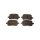 Brake pad set discs 17 mm TRISCAN IAM-Expertise for TOYOTA CAMRY and others