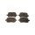 Brake pad set discs 17 mm TRISCAN IAM-Expertise for TOYOTA CAMRY and others