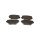 Brake pad set discs 17.5 mm TRISCAN IAM-Expertise for TOYOTA RAV