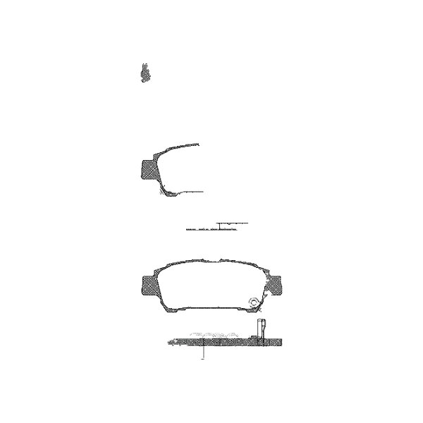 Brake pad set discs 16 mm TRISCAN IAM-Expertise for TOYOTA AVENSIS and others