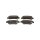 Brake pad set discs 16.1 mm TRISCAN for TOYOTA COROLLA and others