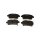 Brake pad set discs 16.5 mm TRISCAN IAM-Expertise for TOYOTA YARIS and others
