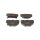 Brake pad set discs 14 mm TRISCAN IAM-Expertise for TOYOTA YARIS and others