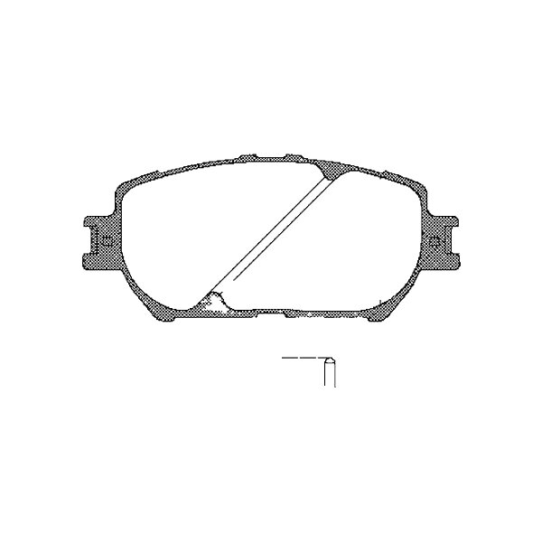 Brake pad set discs 17.3 mm TRISCAN IAM-Expertise for TOYOTA CAMRY