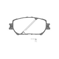 Brake pad set discs 17.3 mm TRISCAN IAM-Expertise for...