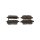 Brake pad set discs 16.5 mm TRISCAN IAM-Expertise for TOYOTA YARIS and others
