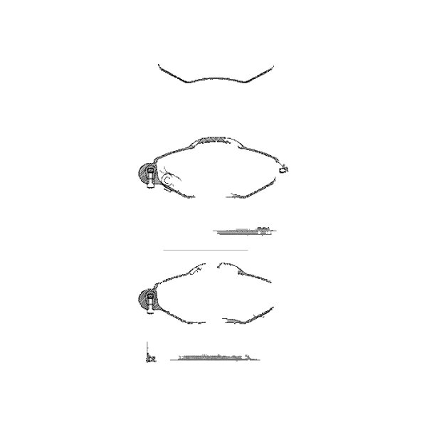 Brake pad set discs 16.8 mm with wear warning TRISCAN for TOYOTA YARIS