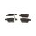 Brake pad set discs 16.3 mm TRISCAN for TOYOTA AVENSIS and others