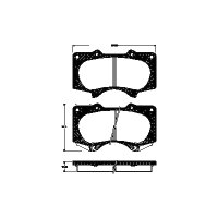 Brake pad set discs 17 mm TRISCAN IAM-Expertise for...