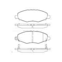 Brake pad set discs 16.4 mm with wear warning TRISCAN for...
