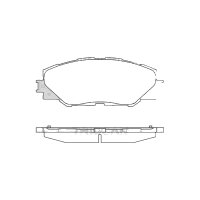 Brake pad set discs 17.5 mm TRISCAN IAM-Expertise for...