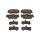 Brake pad set discs 15.4 mm TRISCAN IAM-Expertise for TOYOTA RAV and others