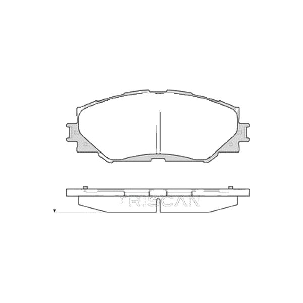 Brake pad set discs 17.5 mm TRISCAN for TOYOTA COROLLA and others