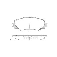 Brake pad set discs 17.5 mm TRISCAN for TOYOTA COROLLA...