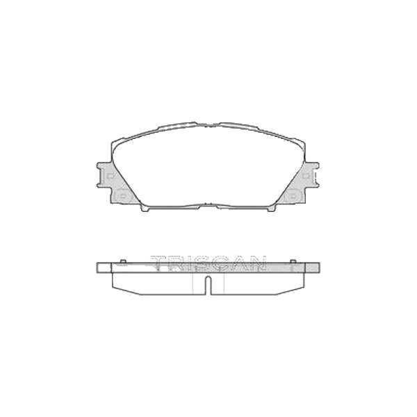 Brake pad set discs 17.5 mm TRISCAN IAM-Expertise for TOYOTA YARIS and others