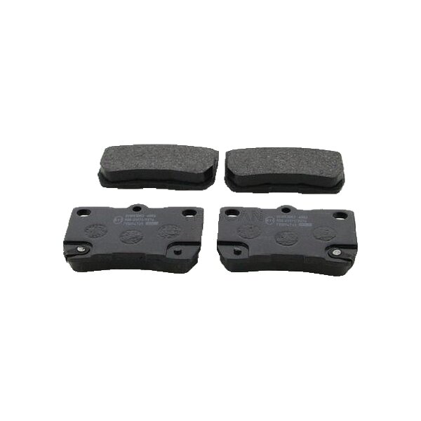Brake pad set discs 15.5 mm with wear warning TRISCAN for e.g. LEXUS GS