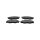 Brake pad set discs 15.2 mm TRISCAN IAM-Expertise for TOYOTA HILUX