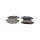 Brake pad set discs 16.5 mm TRISCAN IAM-Expertise for TOYOTA AURIS and others