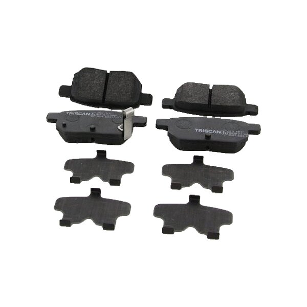 Brake pad set discs 14.3 mm TRISCAN for TOYOTA COROLLA and others