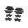 Brake pad set discs 14.3 mm TRISCAN for TOYOTA COROLLA and others