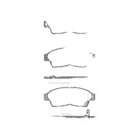 Brake pad set discs 17.5 mm TRISCAN for TOYOTA COROLLA...