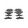 Brake Pad Set Disc Brake 15 mm TRISCAN IAM-Expertise for e.g. TOYOTA RAV
