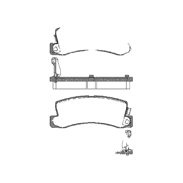 Brake pad set discs 15.5 mm TRISCAN for TOYOTA COROLLA and others