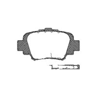 Brake pad set discs 15 mm TRISCAN IAM-Expertise for...