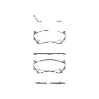 Brake pad set discs 16 mm TRISCAN IAM-Expertise for e.g....
