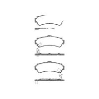 Brake pad set discs 15 mm TRISCAN IAM-Expertise for e.g....