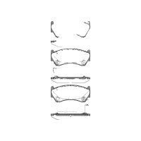 Brake pad set discs 16 mm TRISCAN IAM-Expertise for e.g....