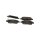 Brake pad set discs 13.7 mm TRISCAN IAM-Expertise for e.g. NISSAN QASHQAI