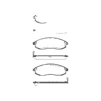 Brake pad set discs 17 mm TRISCAN IAM-Expertise for e.g....
