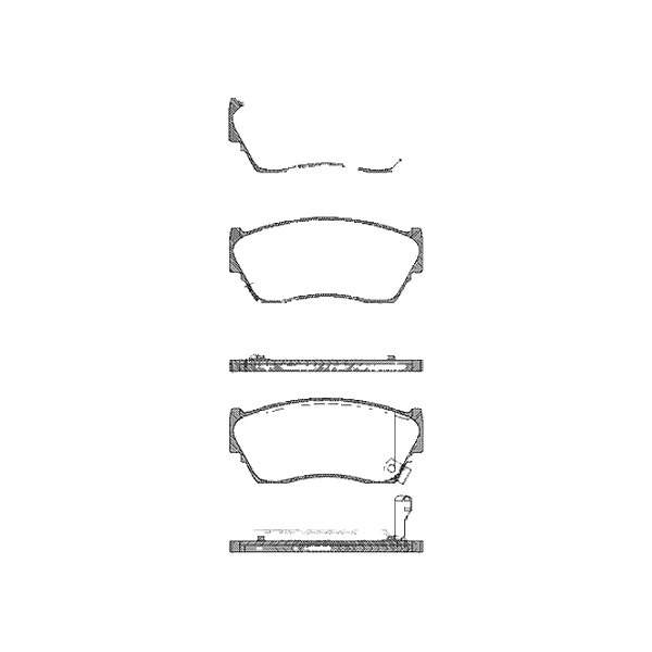 Brake pad set discs 16.5 mm TRISCAN IAM-Expertise for NISSAN SUNNY and others