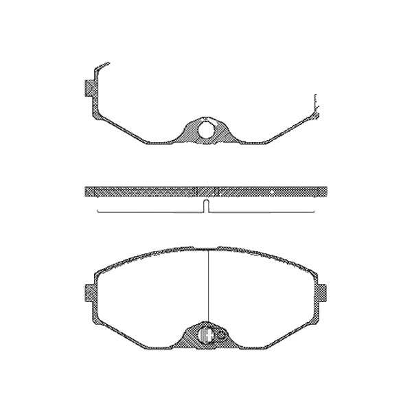 Brake pad set discs 14.8 mm TRISCAN IAM-Expertise for NISSAN MAXIMA and others