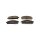 Brake pad set discs 16 mm TRISCAN IAM-Expertise for e.g. NISSAN X-TRAIL