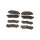Brake pad set discs 17 mm TRISCAN IAM-Expertise for NISSAN NAVARA and others