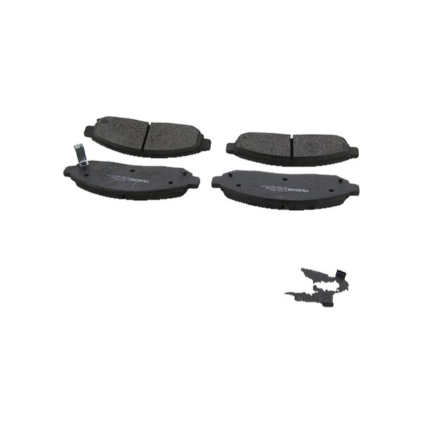 Brake pad set discs 15.3 mm TRISCAN IAM-Expertise for NISSAN NAVARA and others