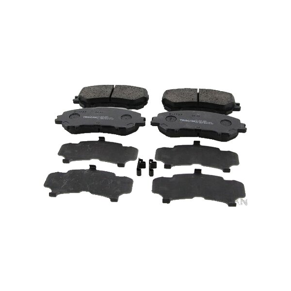 Brake pad set discs 17.5 mm TRISCAN IAM-Expertise for e.g. NISSAN QASHQAI