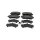 Brake pad set discs 17.5 mm TRISCAN IAM-Expertise for e.g. NISSAN QASHQAI