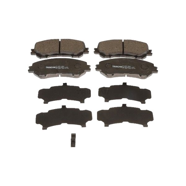 Brake pad set discs 16.1 mm TRISCAN IAM-Expertise for e.g. NISSAN X-TRAIL