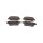 Brake pad set discs 17.3 mm TRISCAN IAM-Expertise for NISSAN MICRA and others