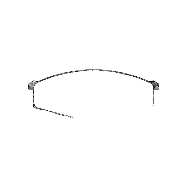 Brake pad set discs 17 mm TRISCAN IAM-Expertise for e.g. NISSAN 280ZX,ZXT