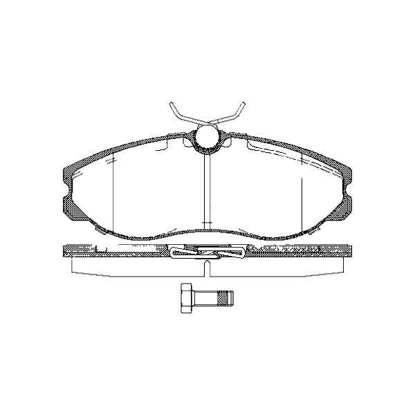 Brake pad set discs 15.5 mm TRISCAN IAM-Expertise for e.g. NISSAN TERRANO