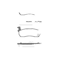 Brake pad set discs 15.5 mm TRISCAN IAM-Expertise for...