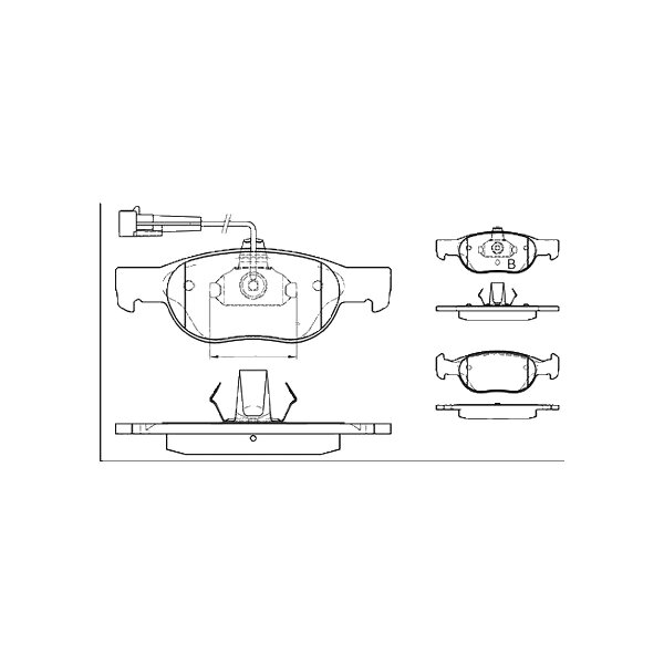 Brake pad set discs 17.6 mm TRISCAN IAM-Expertise for FIAT BRAVA and others