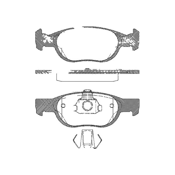 Brake pad set discs 17.6 mm TRISCAN IAM-Expertise for e.g. LANCIA Y