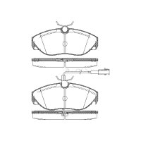 Brake pad set discs 19.5 mm TRISCAN for CITROËN...