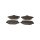 Brake pad set discs 17 mm TRISCAN IAM-Expertise for FIAT PANDA and others