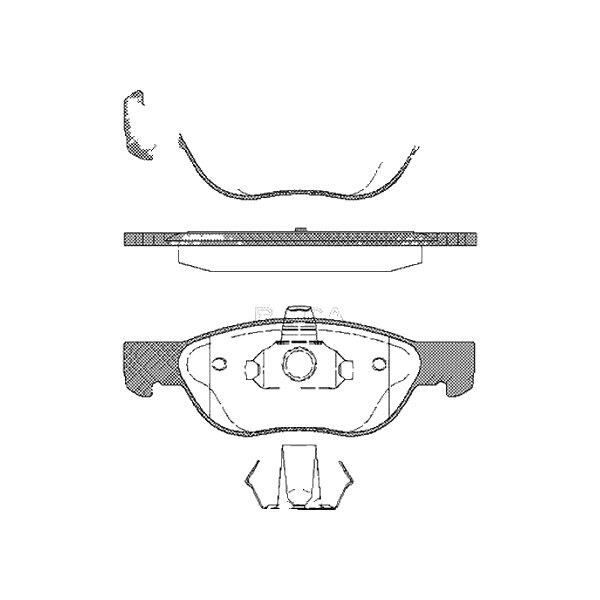 Brake pad set discs 17.6 mm TRISCAN IAM-Expertise for FIAT PUNTO and others
